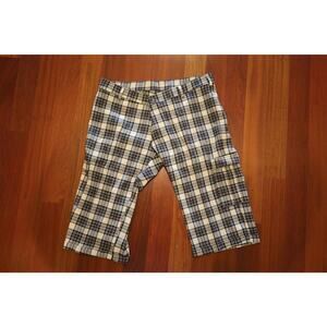 Vintage Plaid Christmas Tartan Crop Pant Golf Pant Shorts 34 x 15
